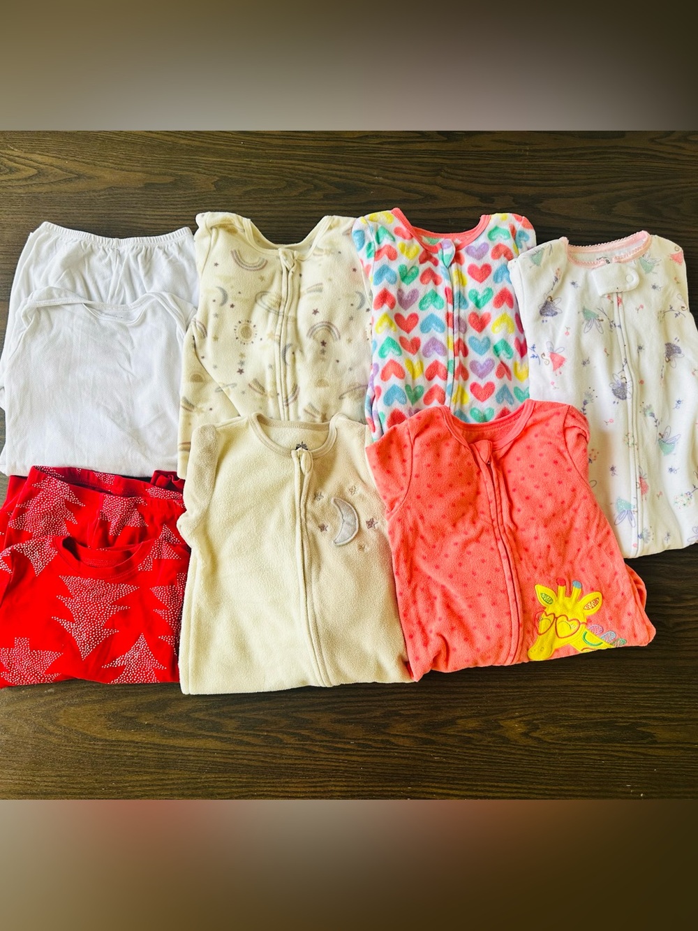 BIG LOT Baby Girl Mixed Pajamas Clothes - Size 18 Months